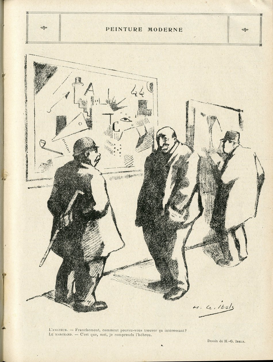 Illustration in Le Rire, 04/02/22 - Modern painting - Art, Antisemitism, Avant-garde - Jewish by Henri Gabriel Ibels