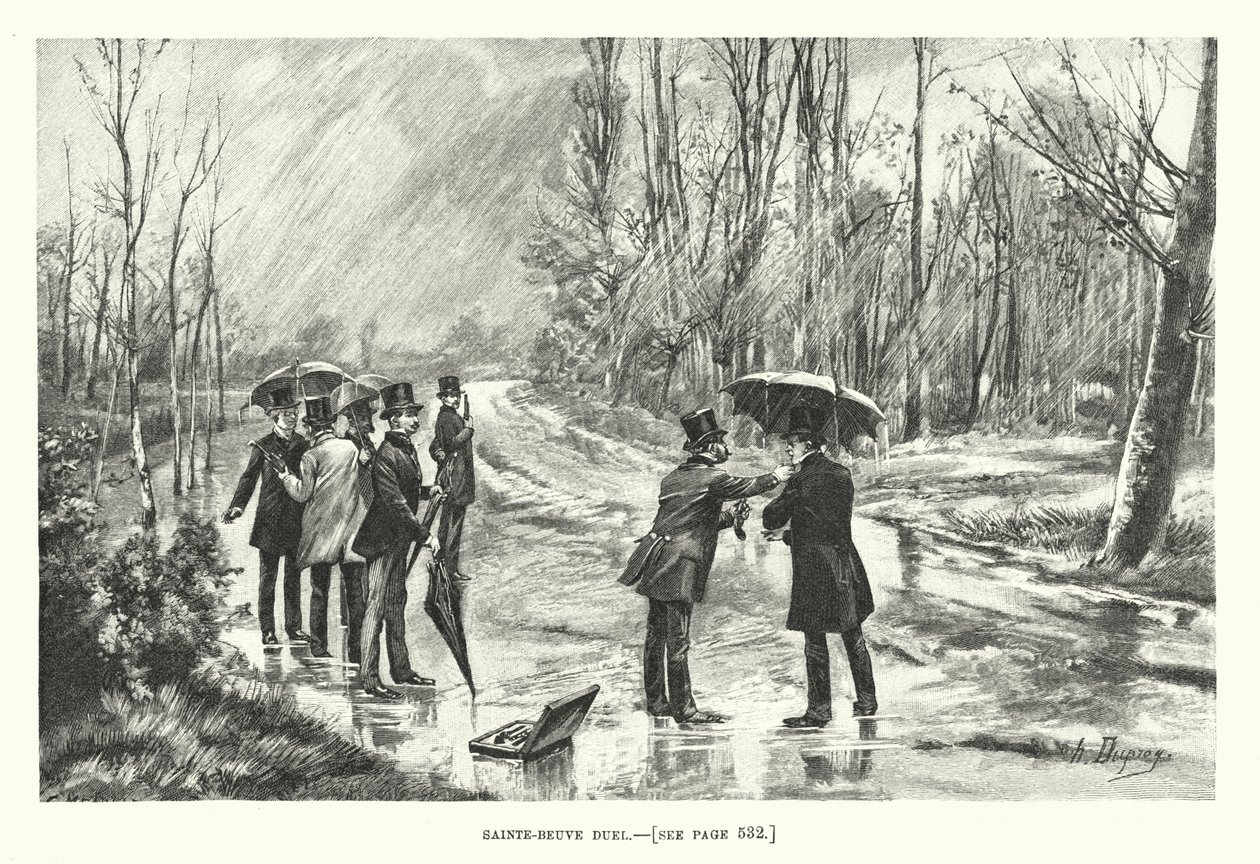 Saint-Beuve Duel by Henri-Louis Dupray