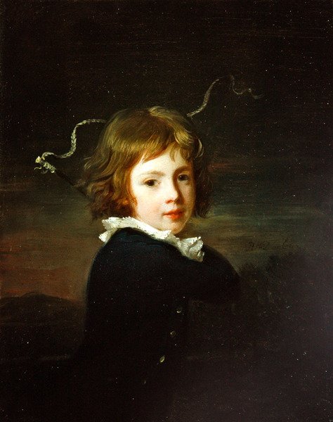 A portrait of a young boy, believed to be Lord Wood by Henri Pierre Danloux