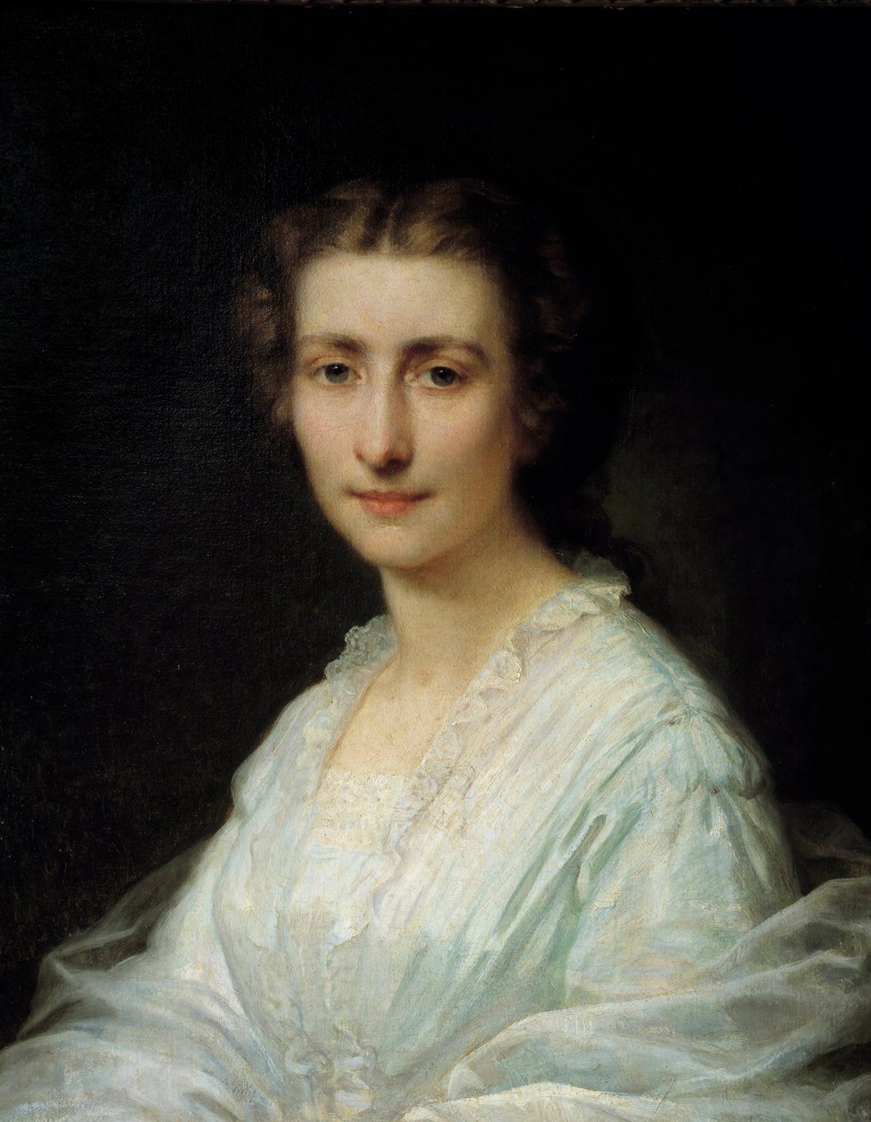 Portrait of a woman by Henri Lehmann