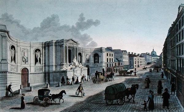 View of the Fountain on the Rue de Grenelle, Faubourg St. Germain, engraved by Grimberghen, c.1815-20 by Henri (after) Courvoisier Voisin