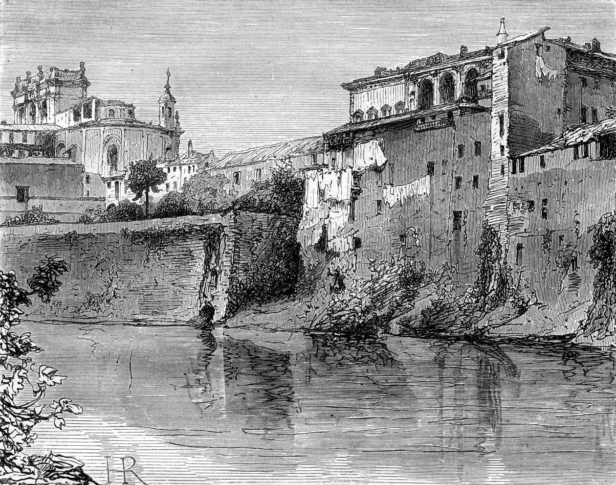 Villa Farnese, Province of Viterbo, North-West of Rome, Italy by Henri Alexandre Georges Regnault