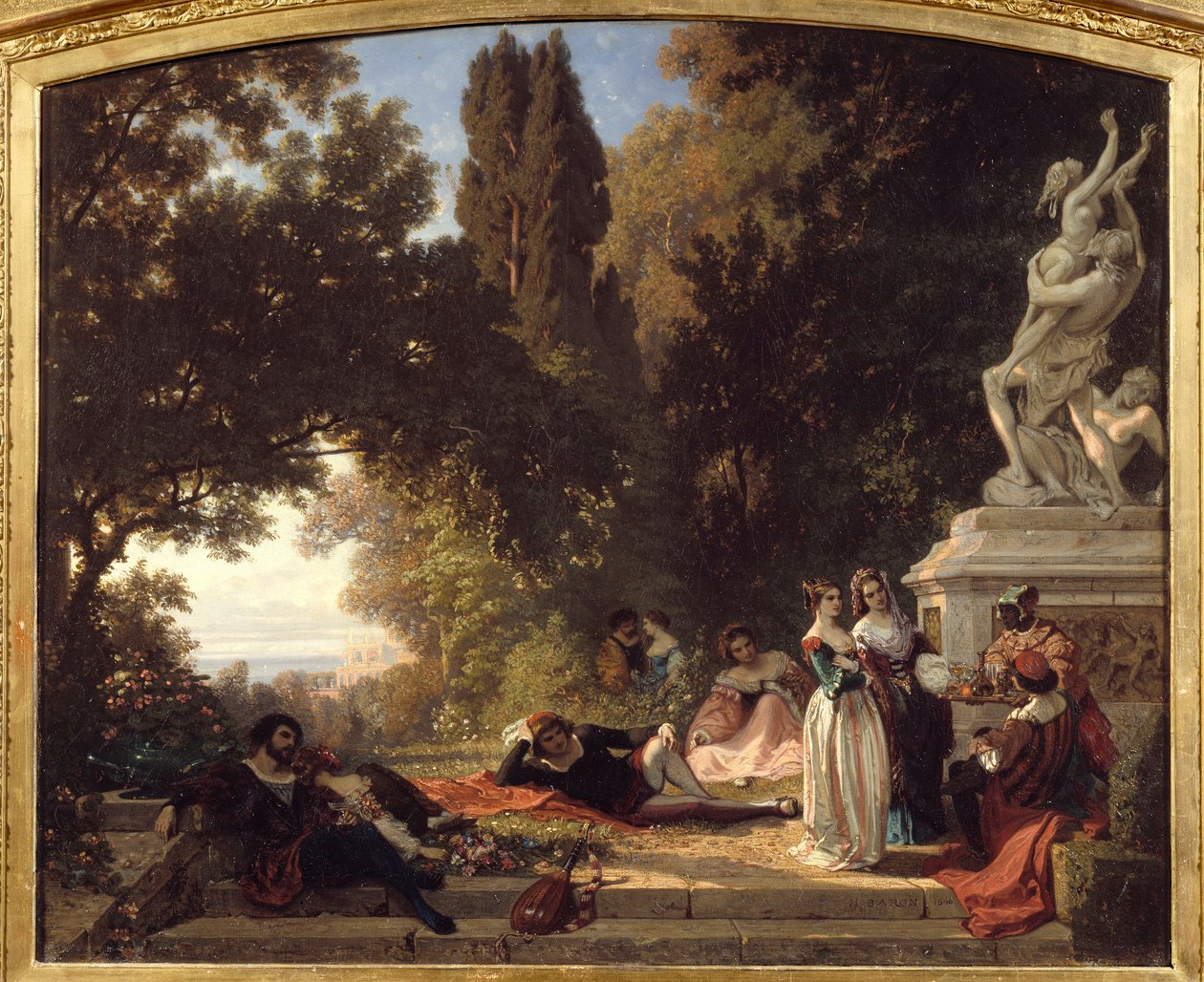 Summer Evening in Italy by Henri Baron
