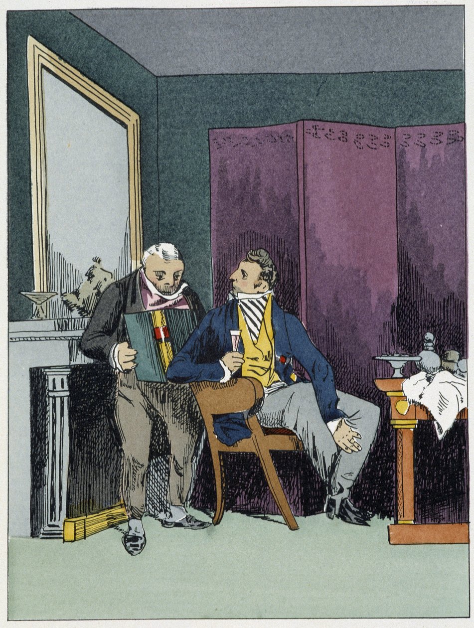 Head of Division - in "Administrative morals" by Henri Monnier by Henri Bonaventure Monnier