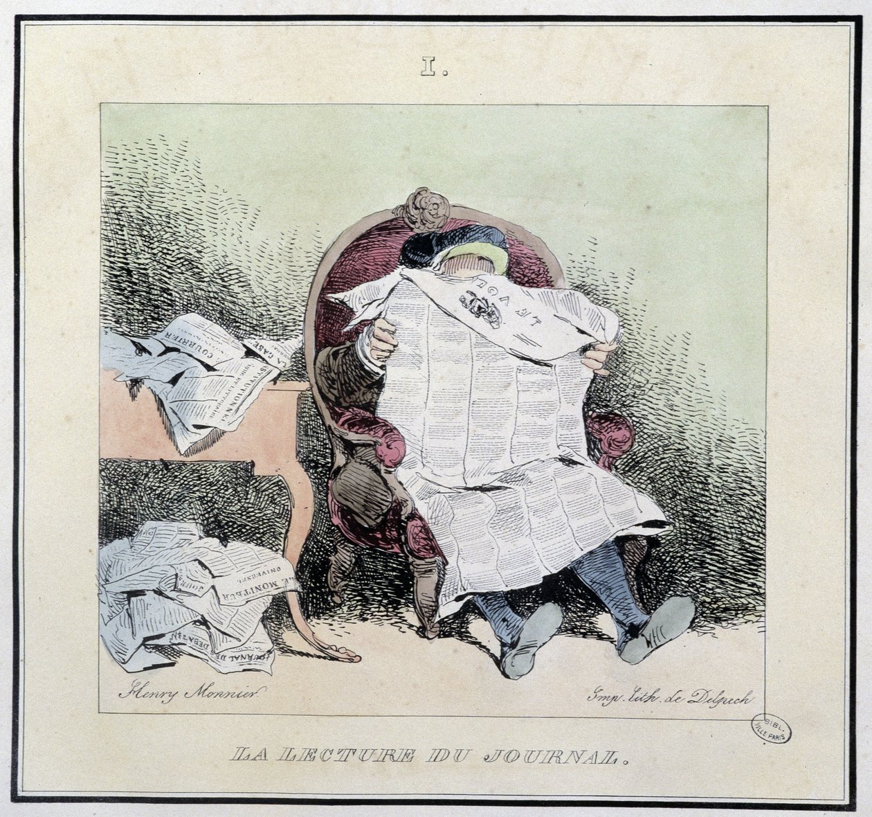 Reading the Newspaper - in 