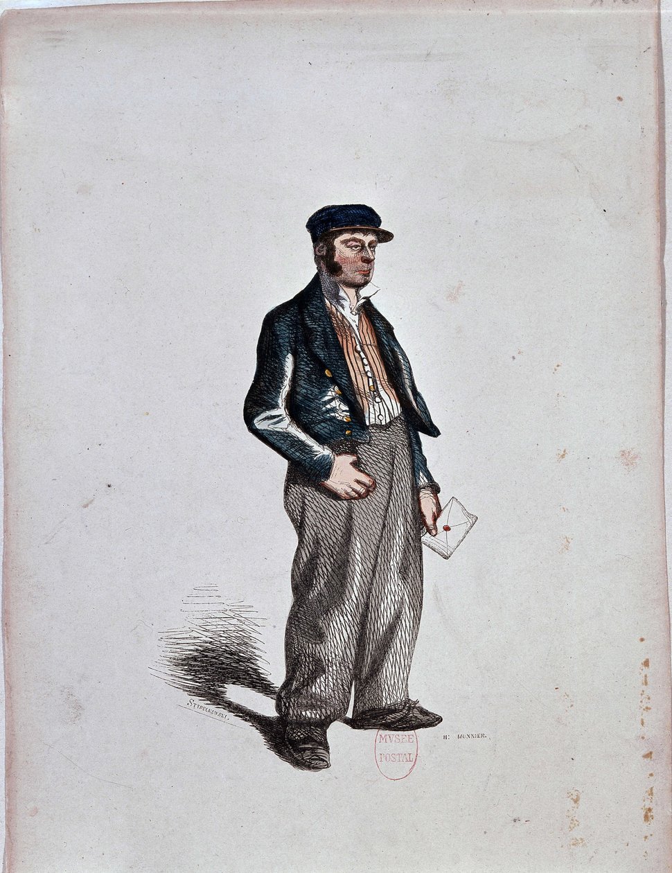 The Commissionaire (Factor) by Henri Monnier, c. 1850 by Henri Bonaventure Monnier