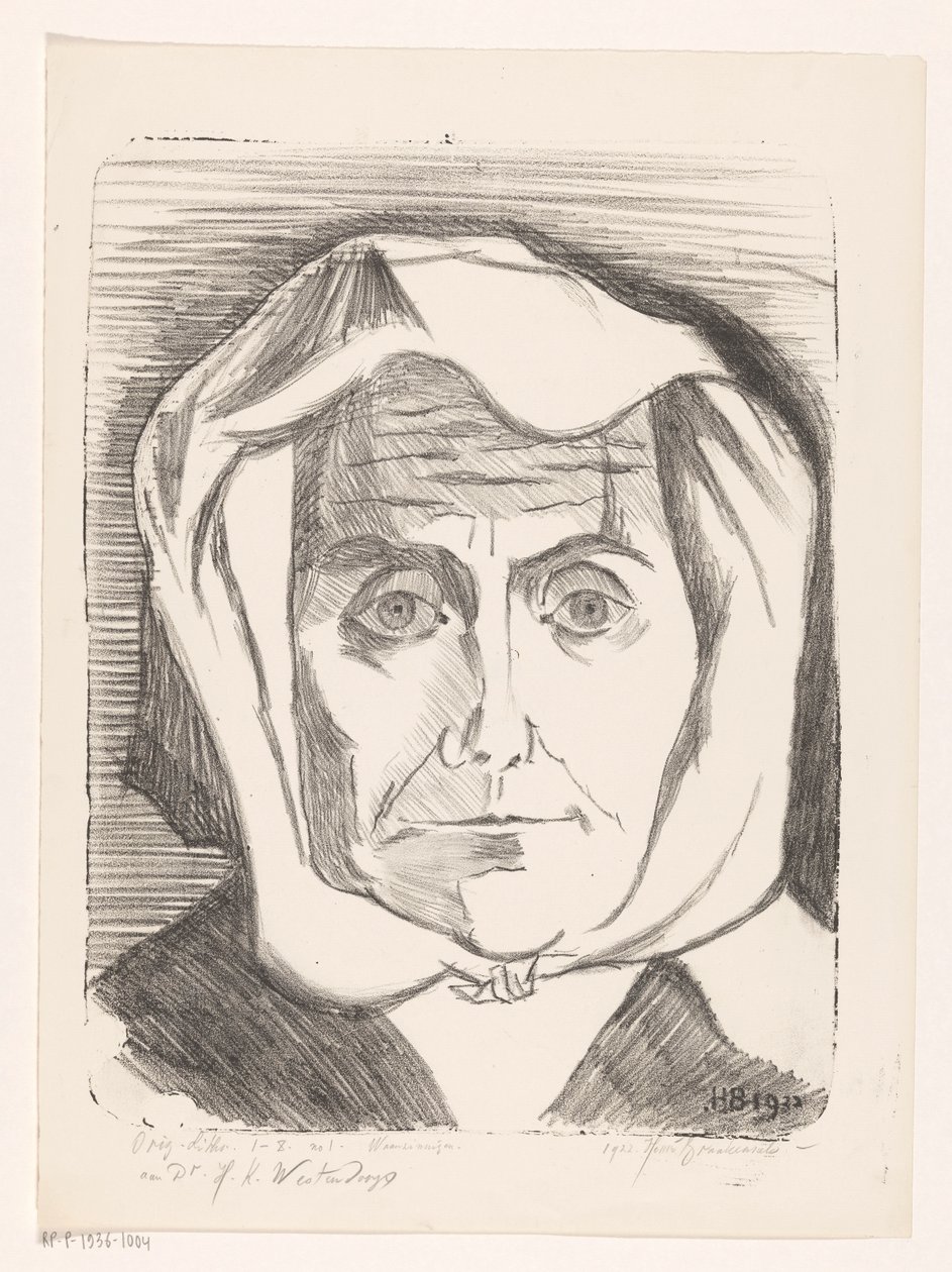 Portrait of an Unknown Woman by Henri Braakensiek (signed by artist)