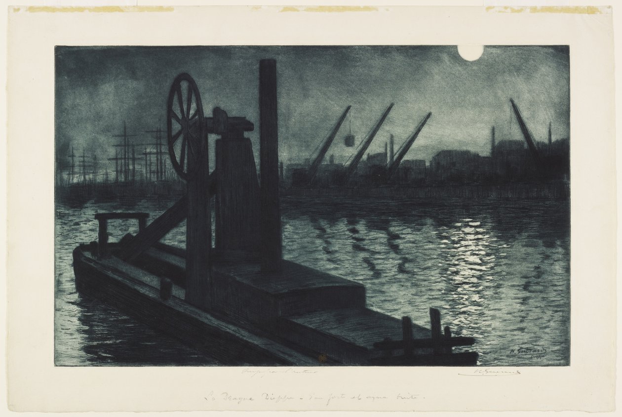 The Dredger of Dieppe by Henri Charles Guérard