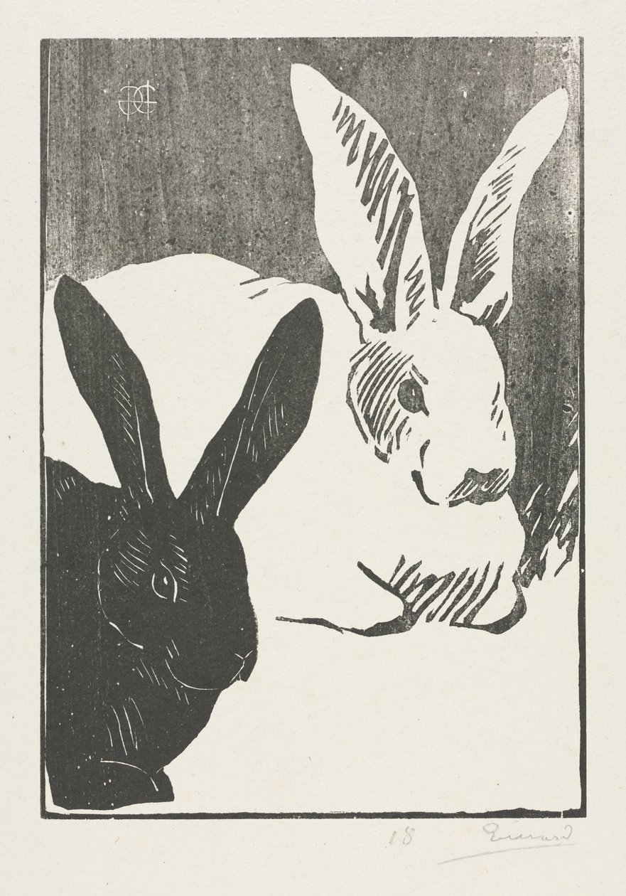 The Rabbits by Henri Charles Guérard