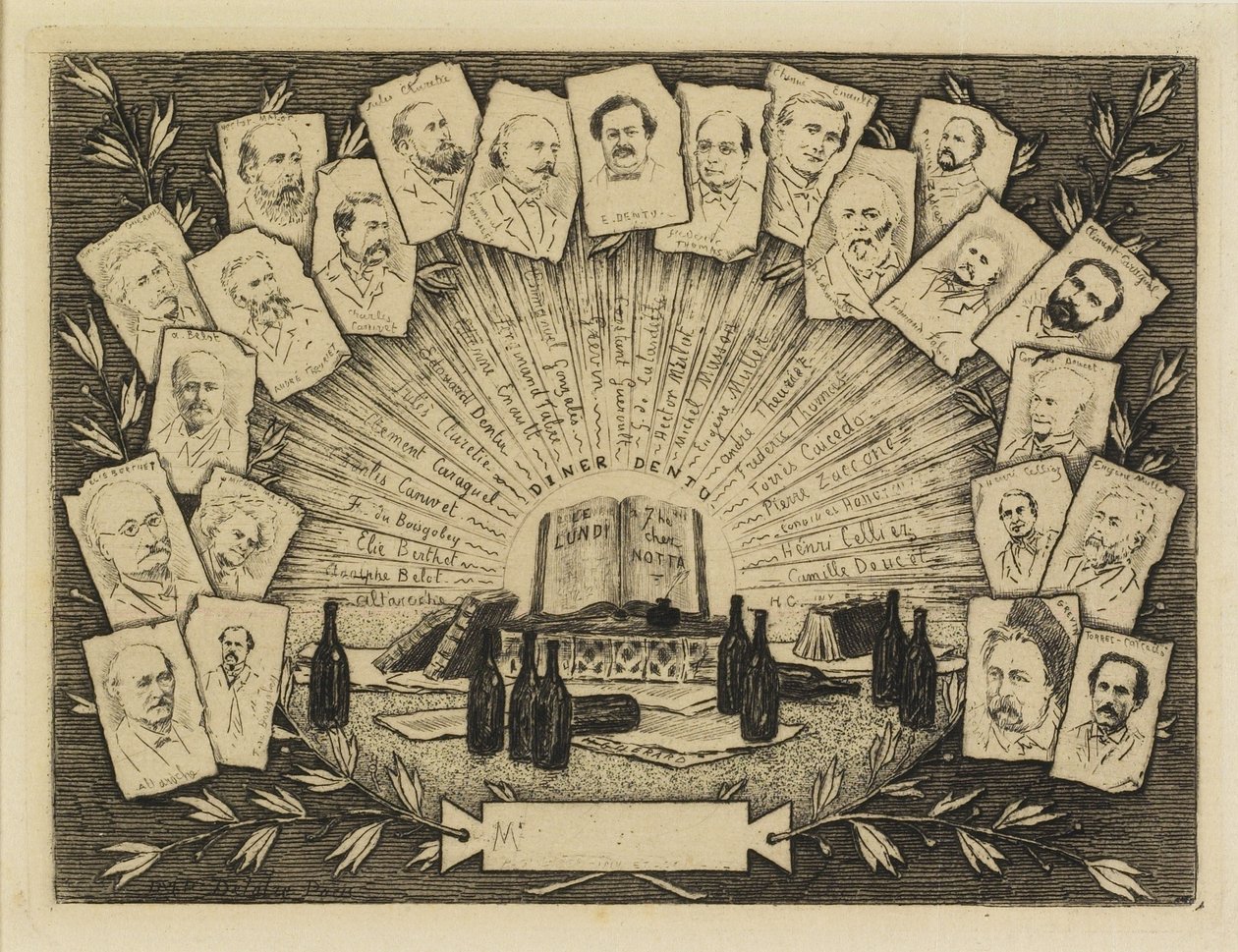 Twenty-Two Portraits, 1881 by Henri Charles Guérard