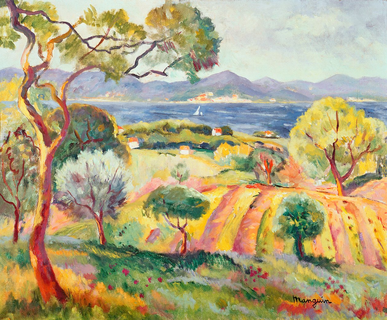The Gulf of St. Tropez by Henri Charles Manguin