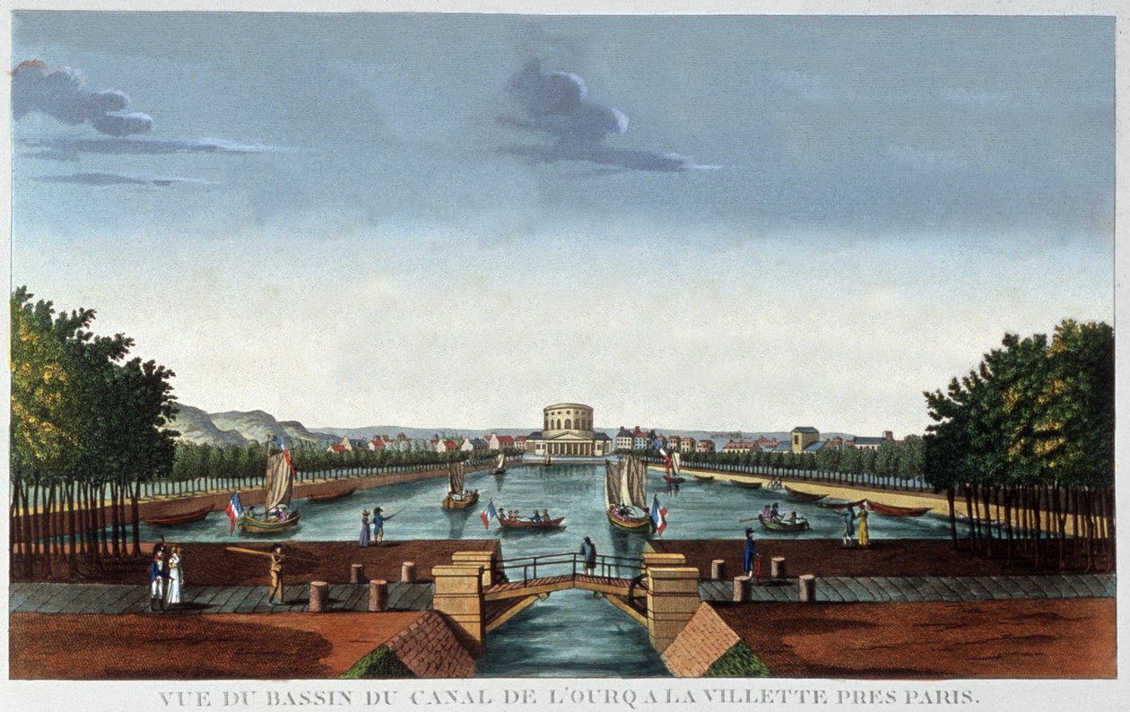 Bassin de la Villette, Paris by Henri Courvoisier Voisin