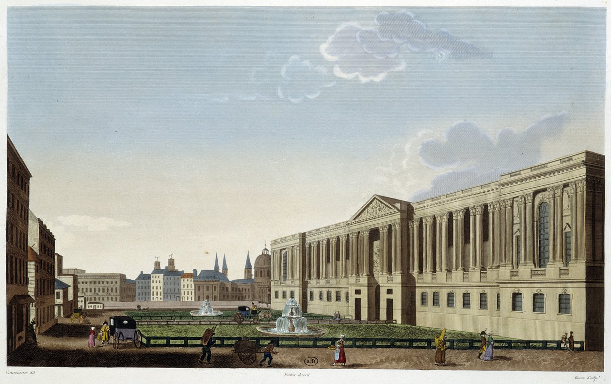 Colonnade du Louvre, circa 1820 - in 