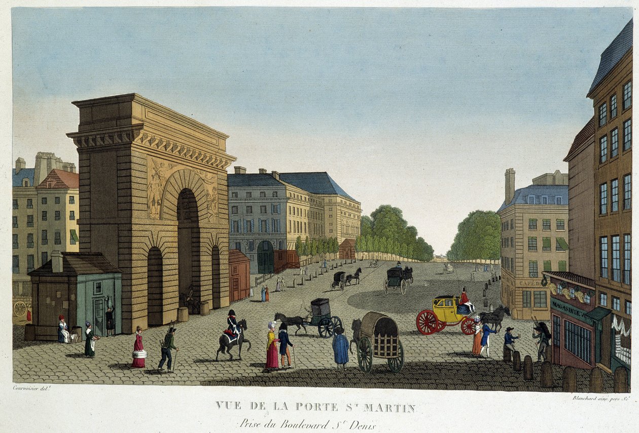 View of the Porte St Martin - in 