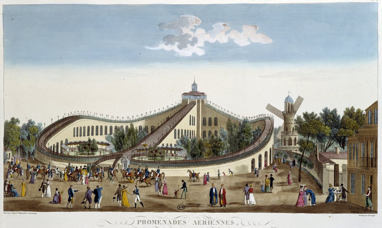 Air Walks, Feast in Honor of Louis XVIII on August 2 by Henri Courvoisier Voisin