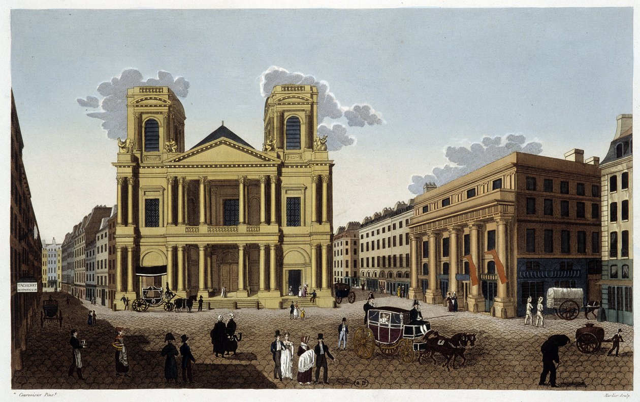 Saint-Eustache Church, circa 1820 - in 