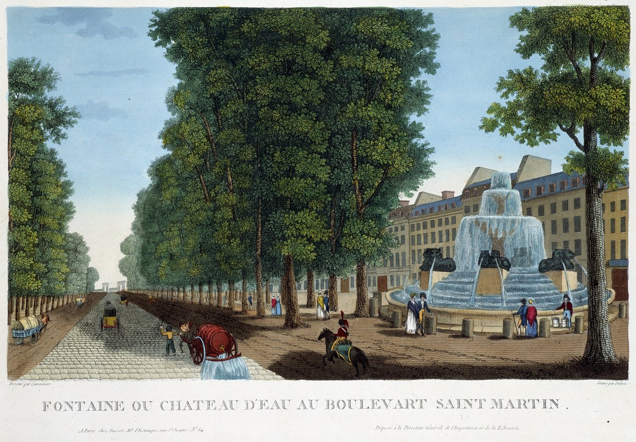 Fountain or Water Castle of Bd St Martin - in 