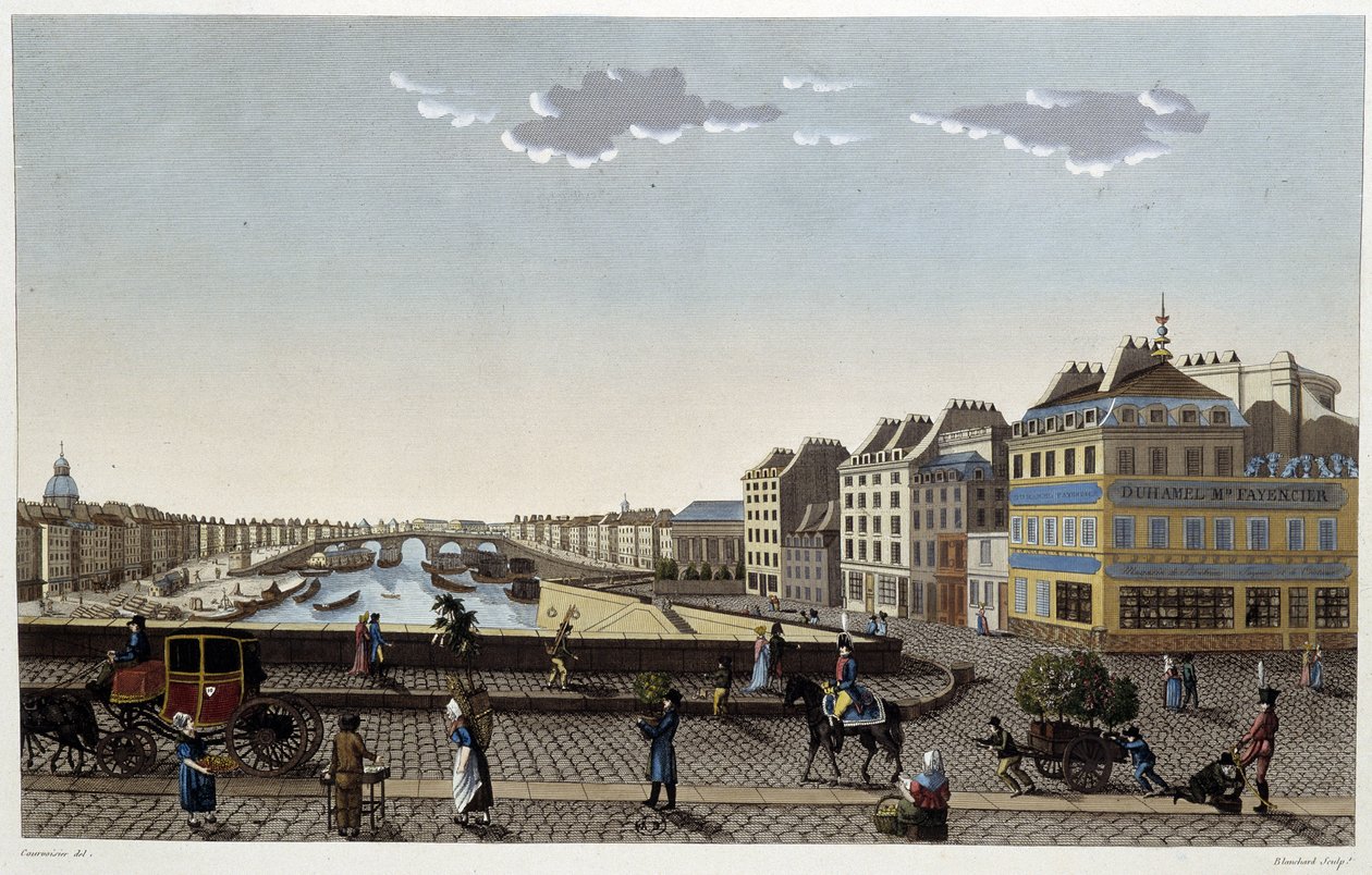 Paris, the Pont Notre-Dame - in “Vues de Paris” by Courvoisier by Henri Courvoisier Voisin