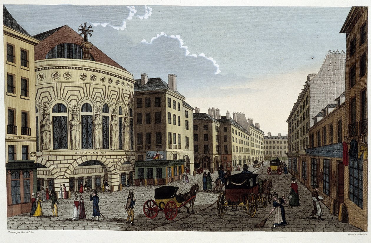 Theatre of the Opera Comique, circa 1820 in 