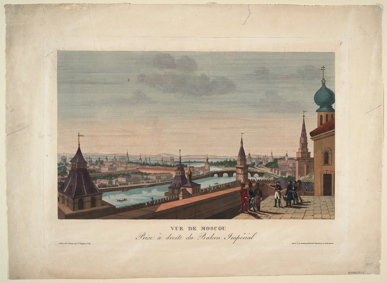 View of Moscow, Taken from the Balcony of the Imperial Palace by Henri Courvoisier Voisin