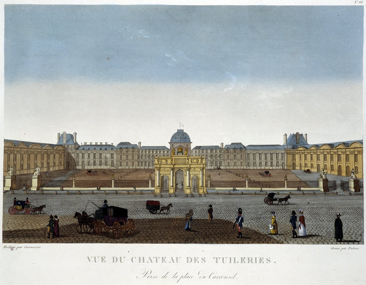 View of the Chateau des Tuileries - in 