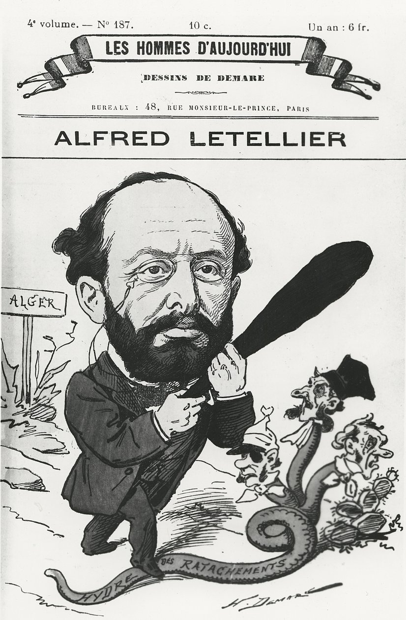 Caricature of Alfred Letellier, from 