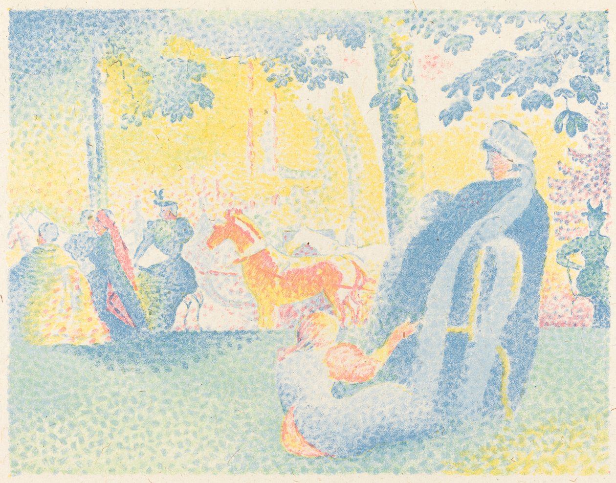 The Champs-Elysées by Henri Edmond Cross