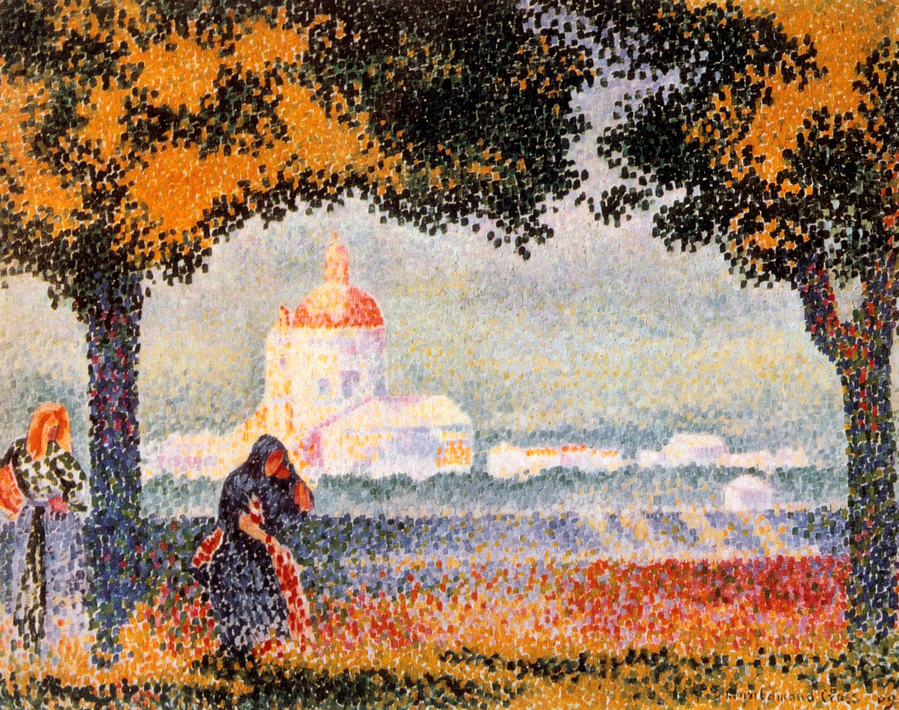 The Church of Santa Maria degli Angeli Near Assisi, 1909 by Henri Edmond Cross
