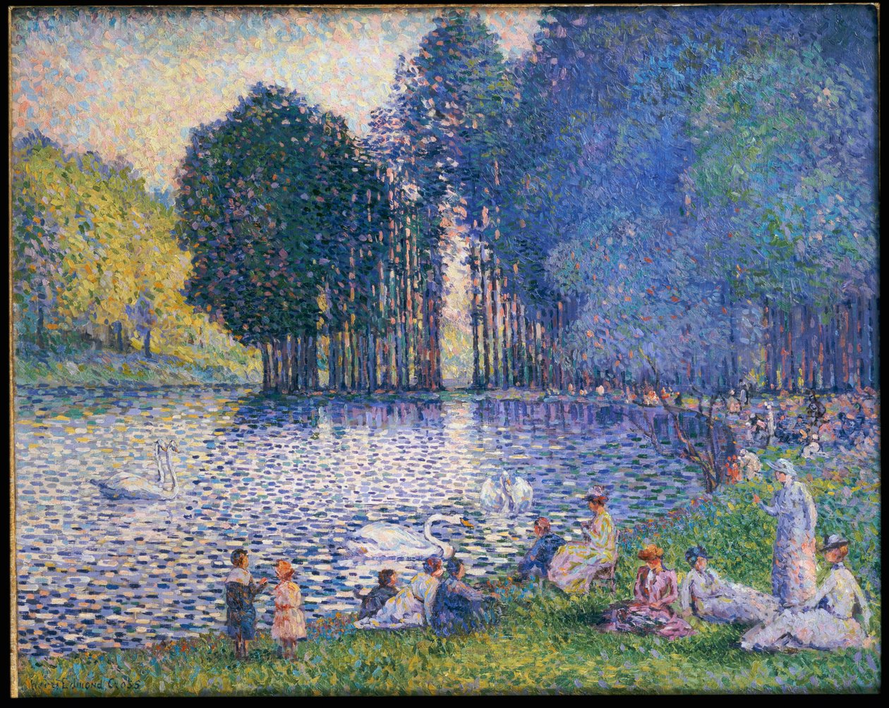 The Lake in the Bois de Boulogne by Henri Edmond Cross