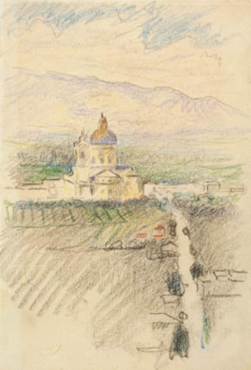 View Over Santa Maria degli Angeli Near Assisi by Henri Edmond Cross