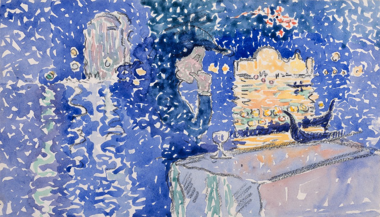 Venice: Night of the Festival of the Redeemer, 1903 by Henri Edmond Cross