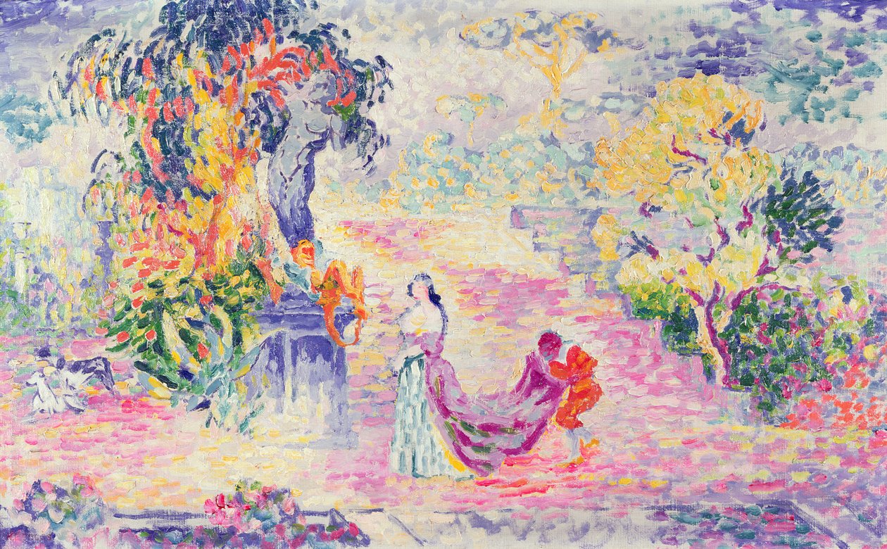 Woman in the Park by Henri Edmond Cross