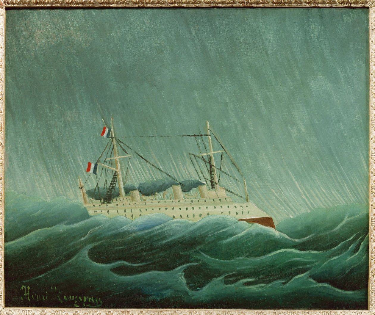 The Ship in the Storm by Henri Emilien Rousseau