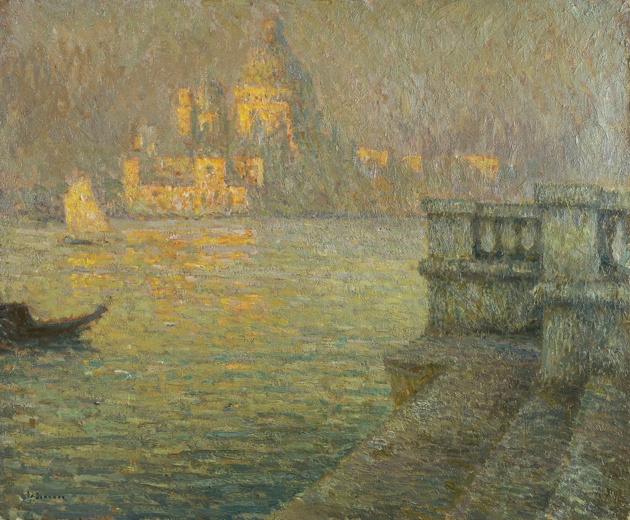 La Salute, Venice by Henri Eugene Augustin Le Sidaner