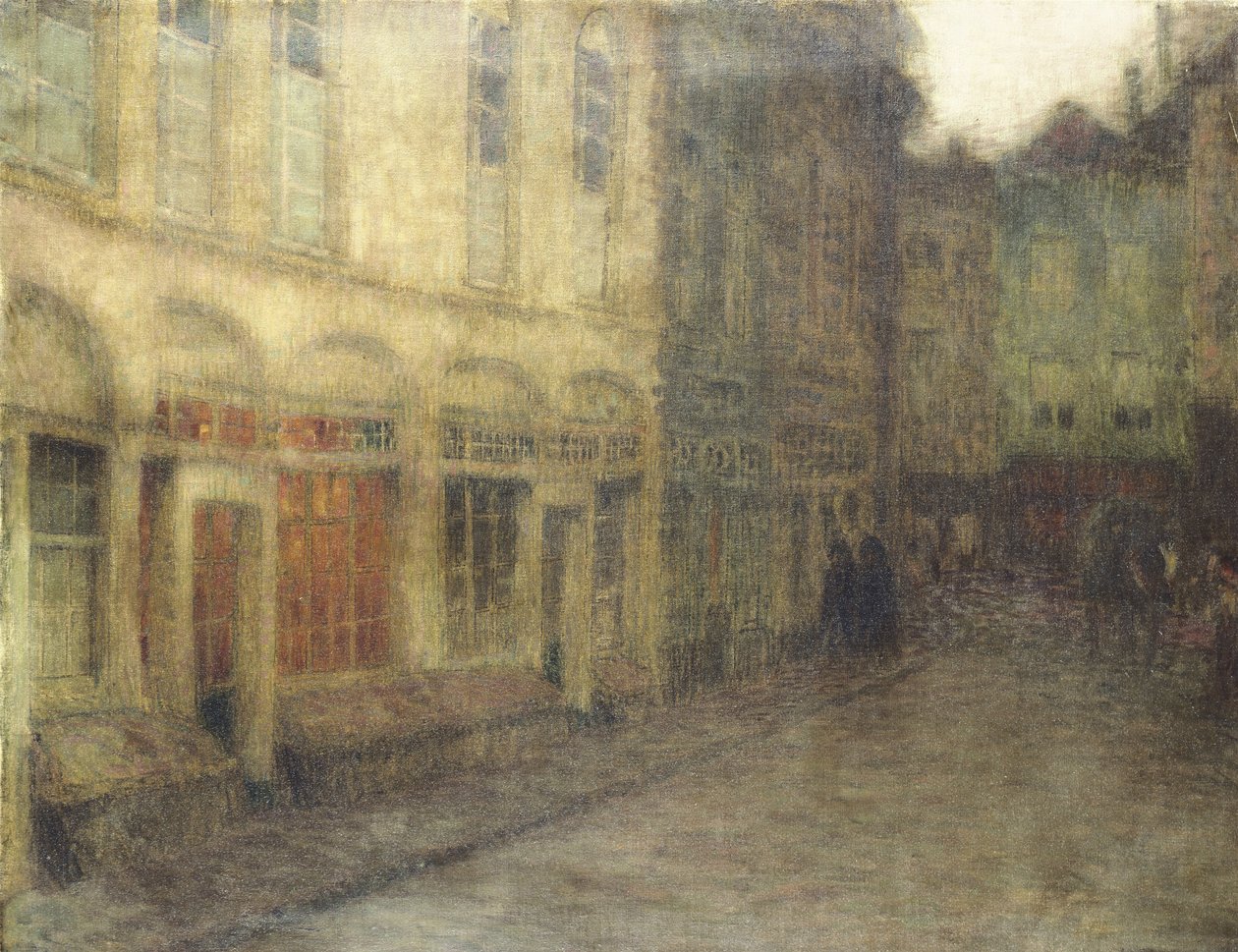 Square in Ypres, Dusk, c.1898 by Henri Eugene Augustin Le Sidaner