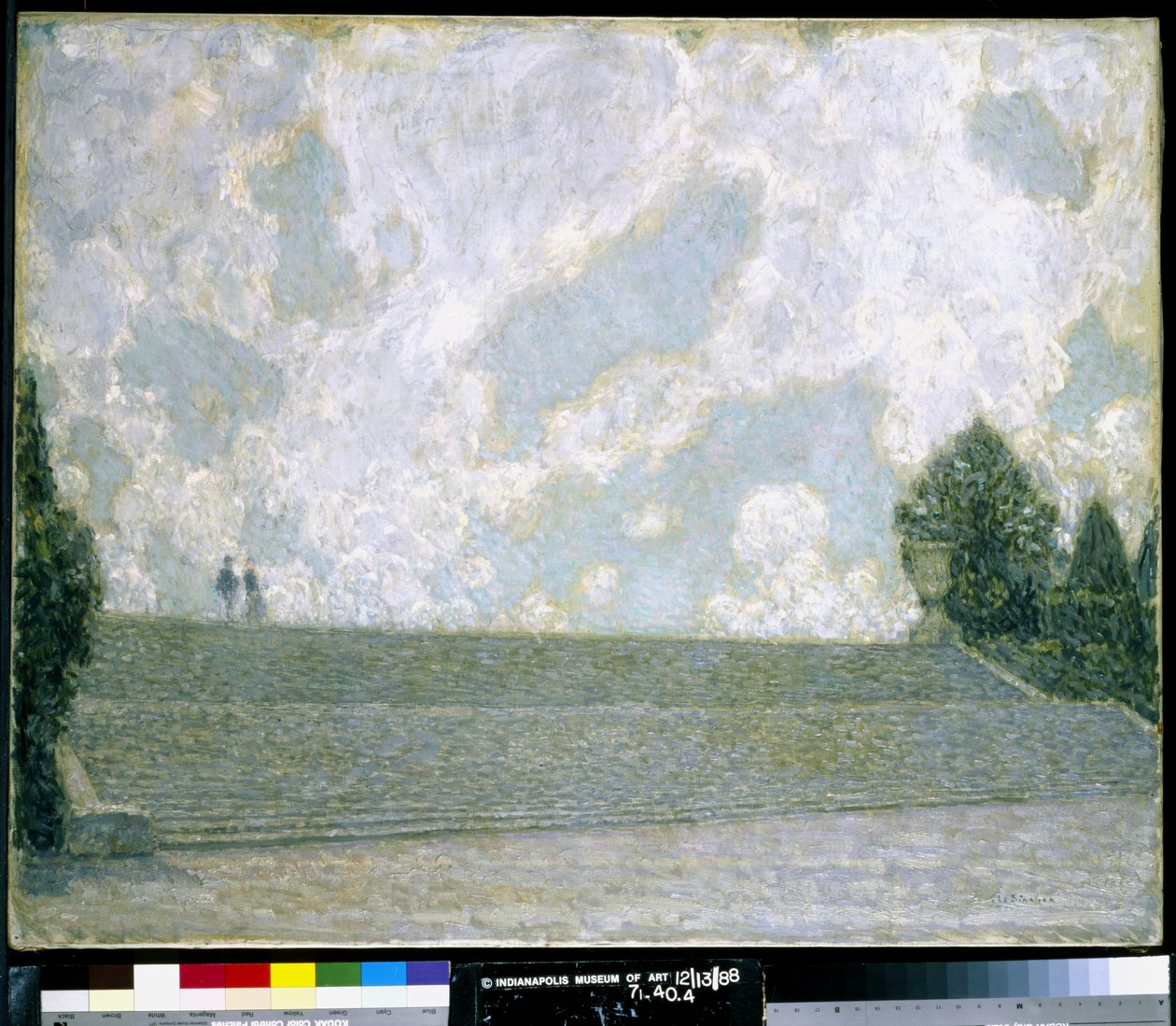 Steps of the Palace at Versailles by Henri Eugene Augustin Le Sidaner