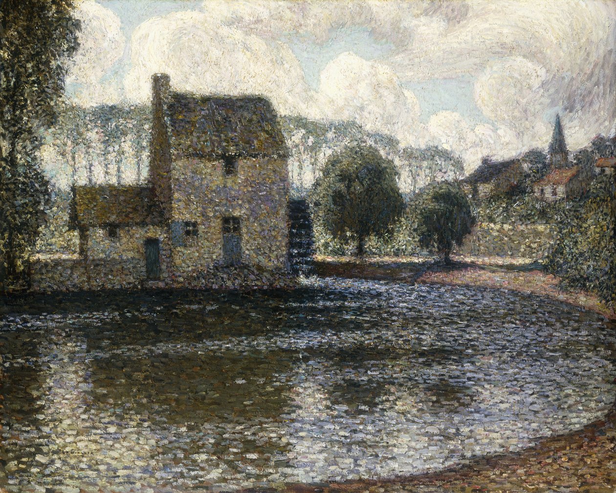 The Grey Windmill by Henri Eugene Augustin Le Sidaner