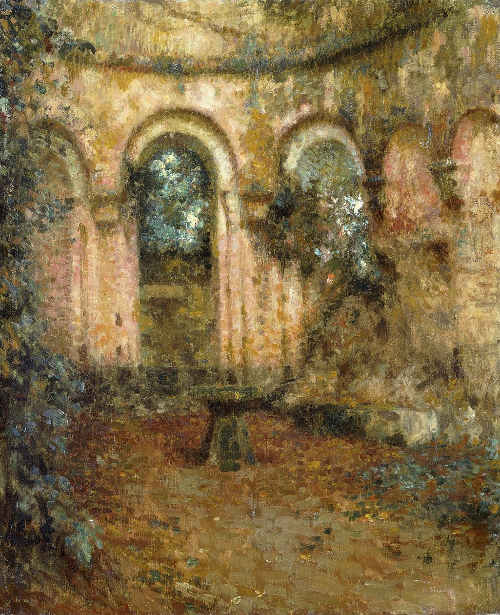 The Grounds of the Castle by Henri Eugene Augustin Le Sidaner