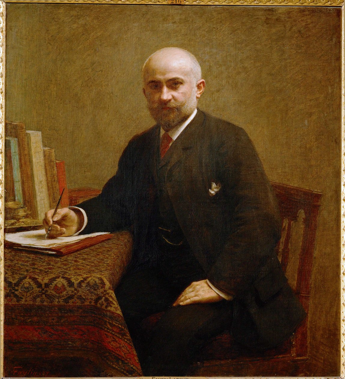 Adolphe Jullien, Historian and Music Critic by Henri Fantin-Latour