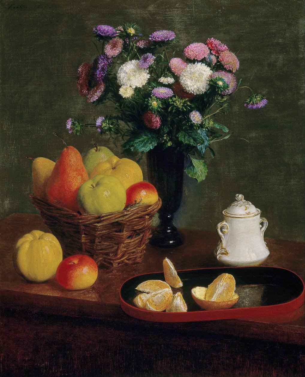 Flowers and Fruit by Henri Fantin-Latour