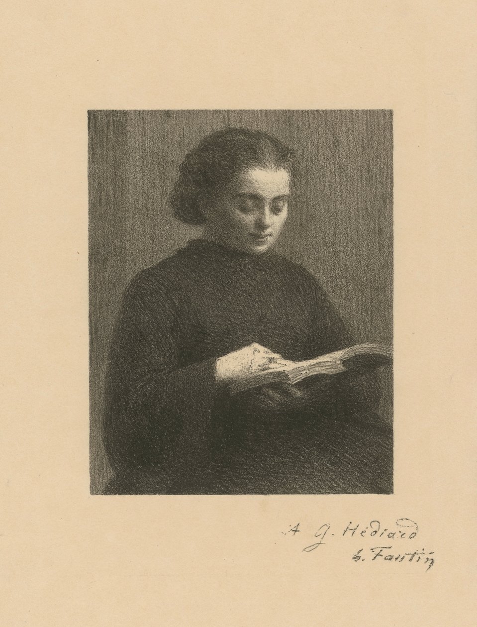 Reading Woman by Henri Fantin-Latour