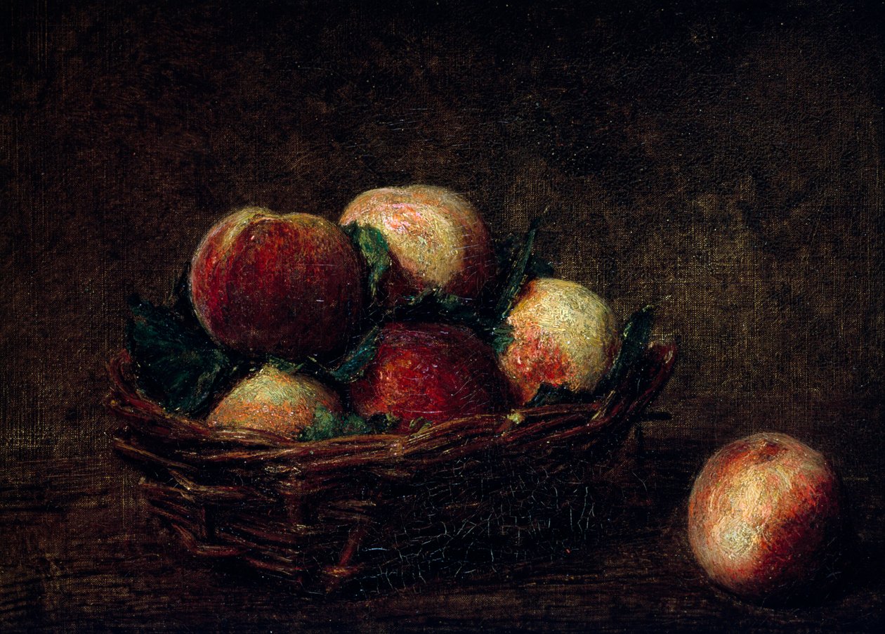 Still Life with Peaches by Henri Fantin-Latour