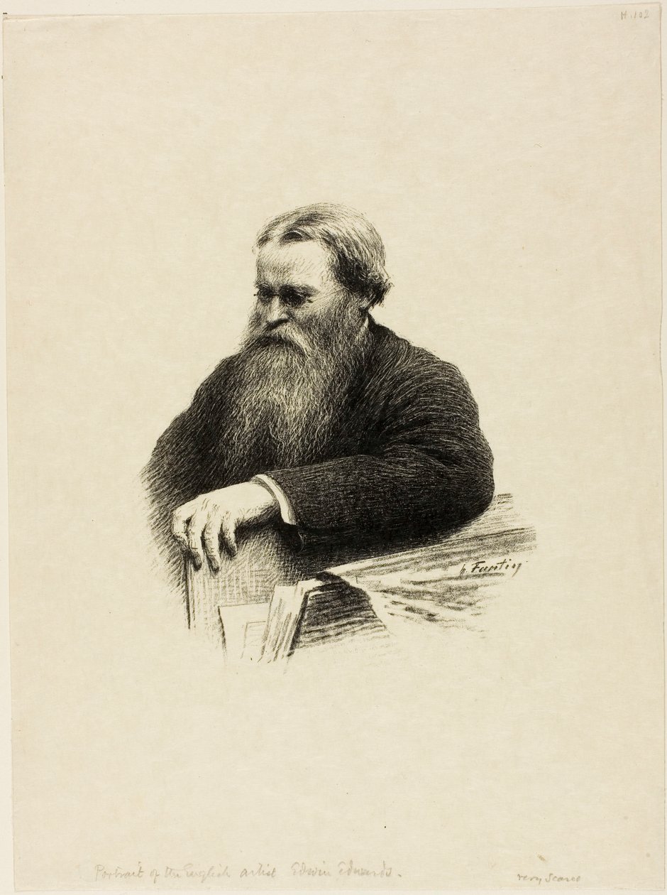 Portrait of the Artist Edwin Edwards by Henri Fantin-Latour