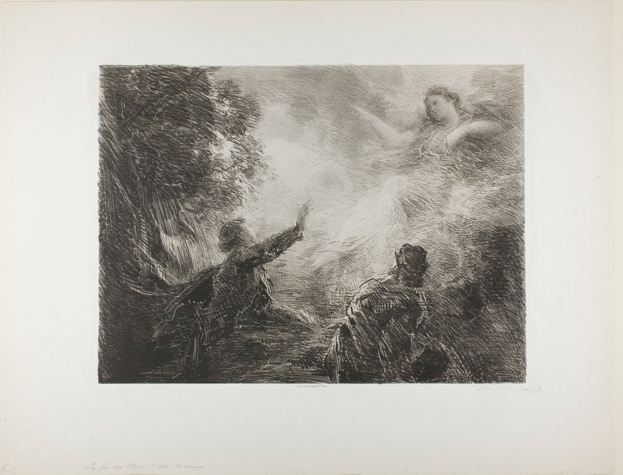 The Fairy of the Alps, first plate by Henri Fantin-Latour