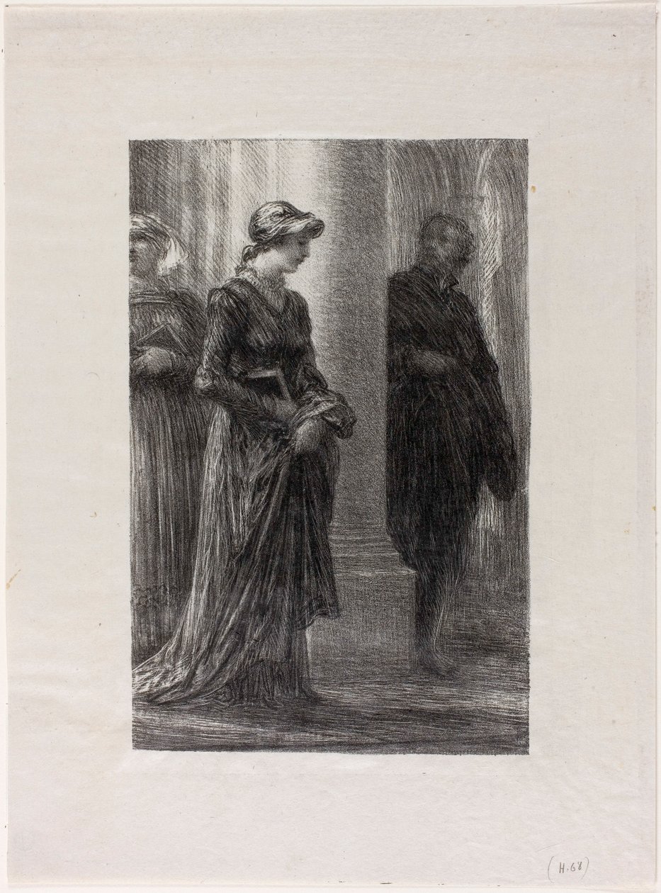 The Mastersingers of Nuremberg, Act I: Walther and Eva Meet by Henri Fantin-Latour