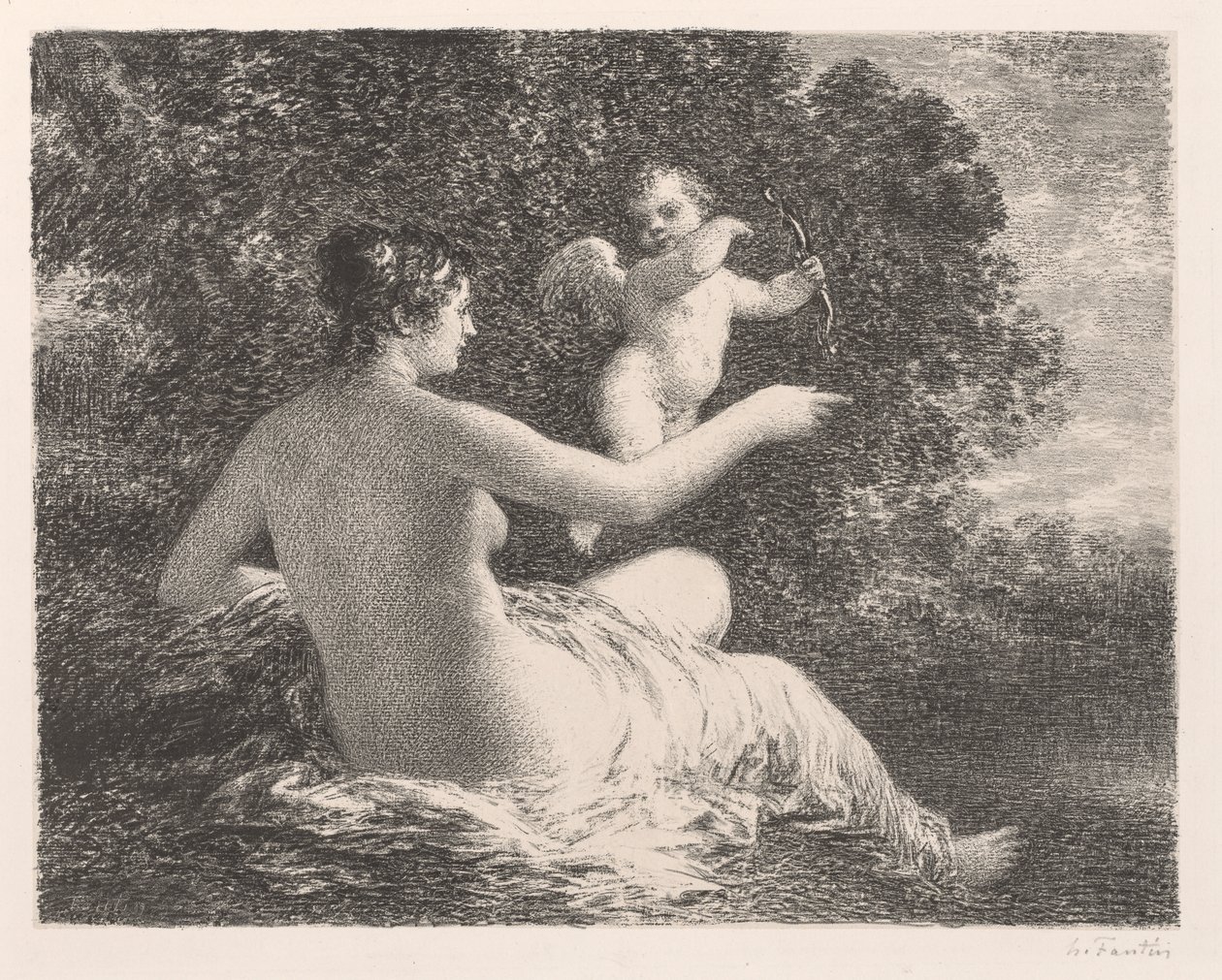 Venus and Cupid by Henri Fantin-Latour