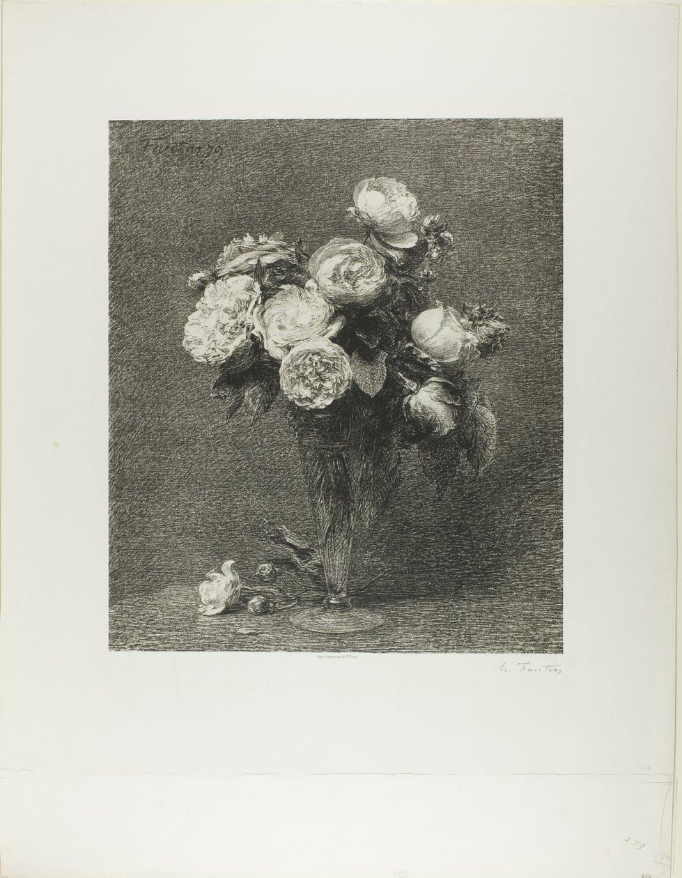 Bouquet of Roses by Henri Fantin Latour