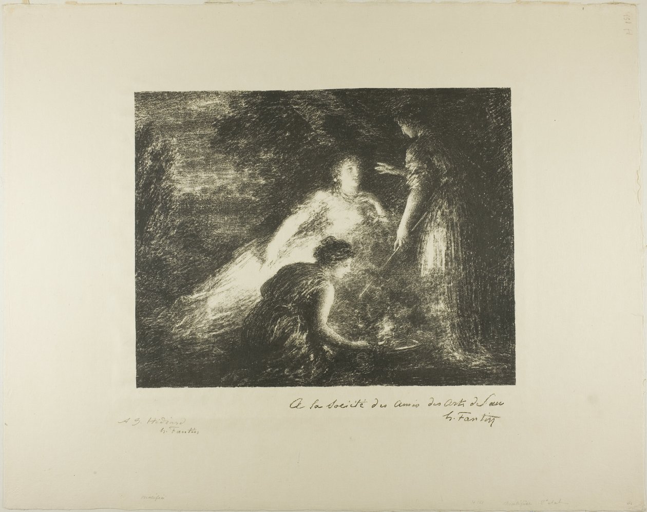 Curse by Ignace Henri Jean Fantin Latour