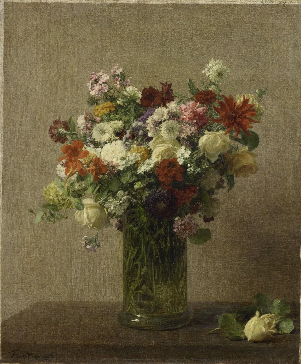 Flowers from Normandy by Ignace Henri Jean Fantin Latour