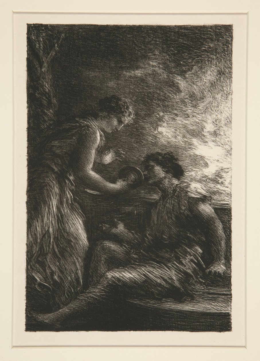 The Valkyries: Act I, Sieglinde and Siegmund by Ignace Henri Jean Fantin Latour